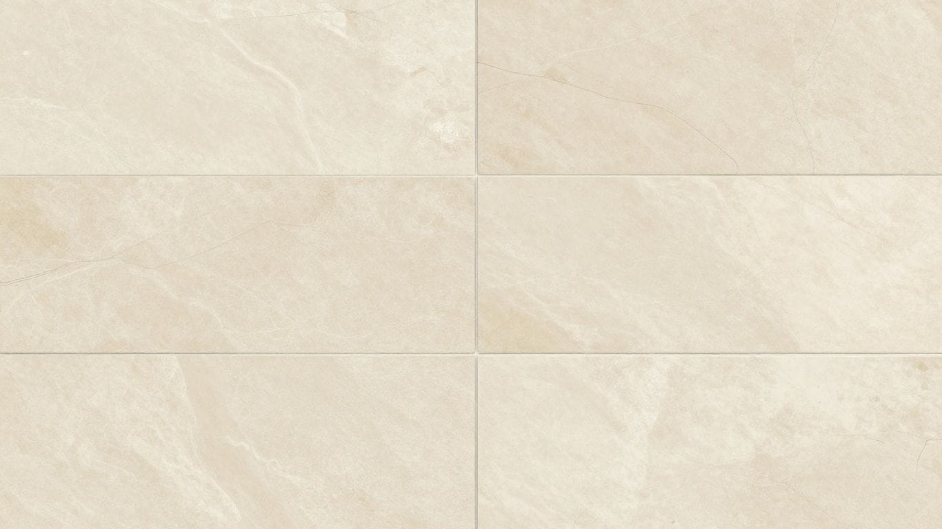 Perlino Crema limestone tiles with creamy beige tones and subtle veining.