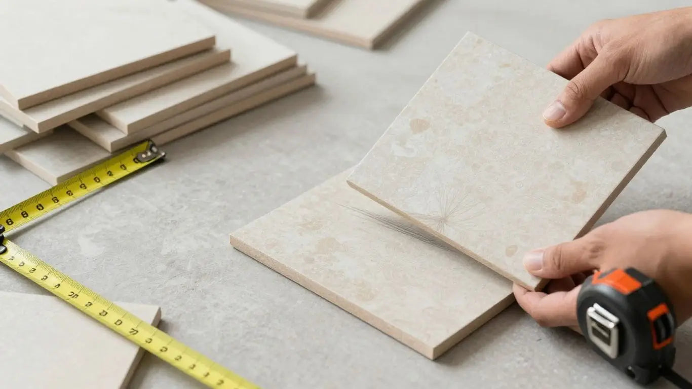 Calculating tile needs for a home renovation project.