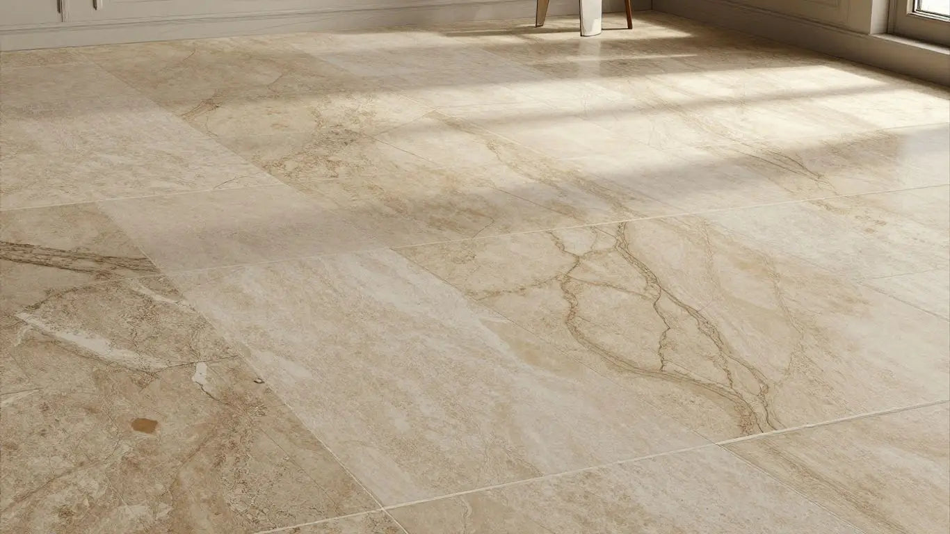 Alabastrino Travertine tiles in a rustic design