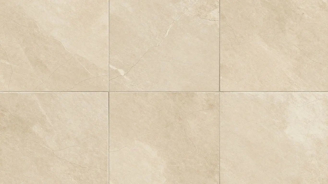 Gascogne Beige Limestone tiles with natural veining.