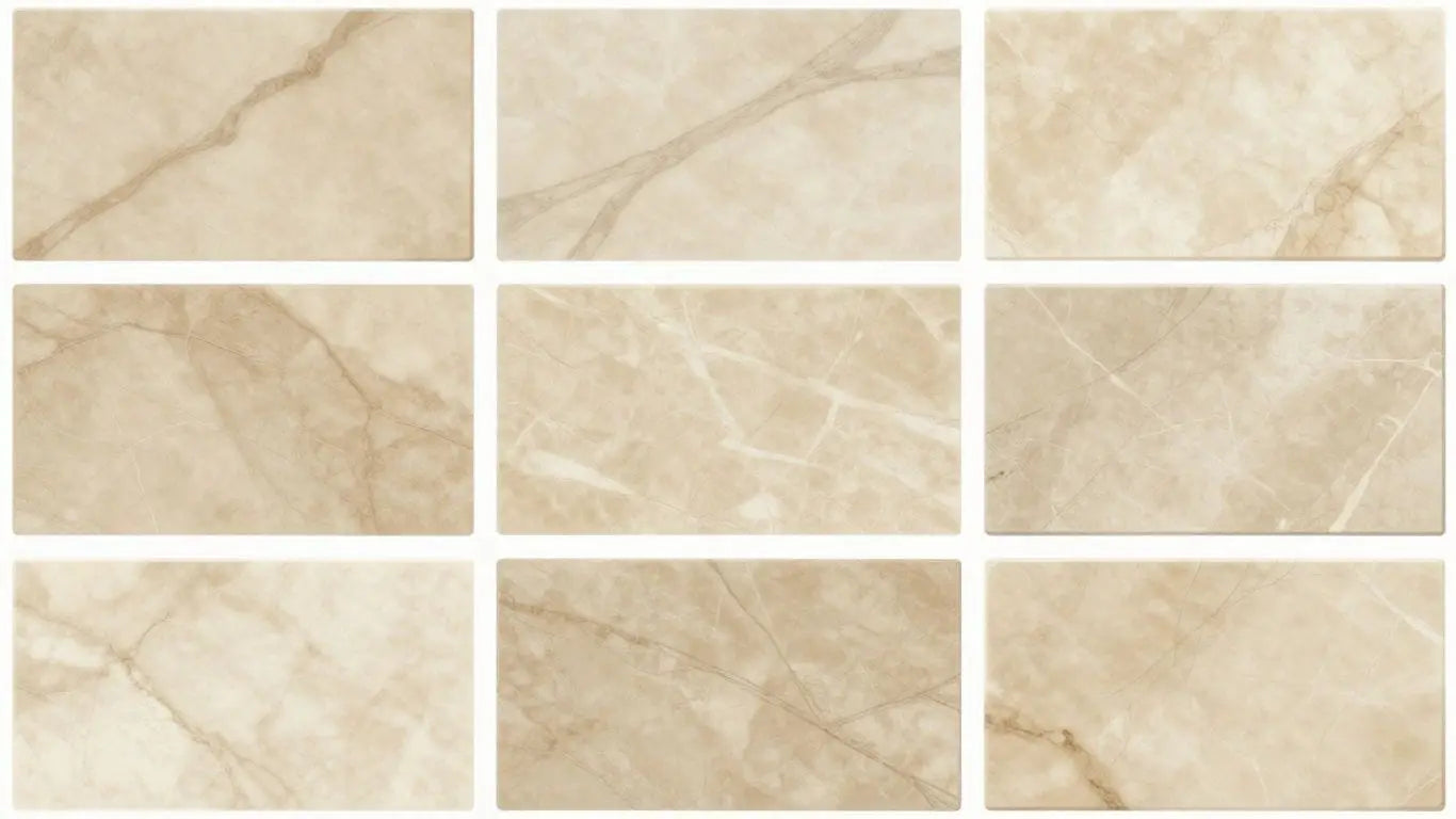 Beige marble collection sketch with various patterns.