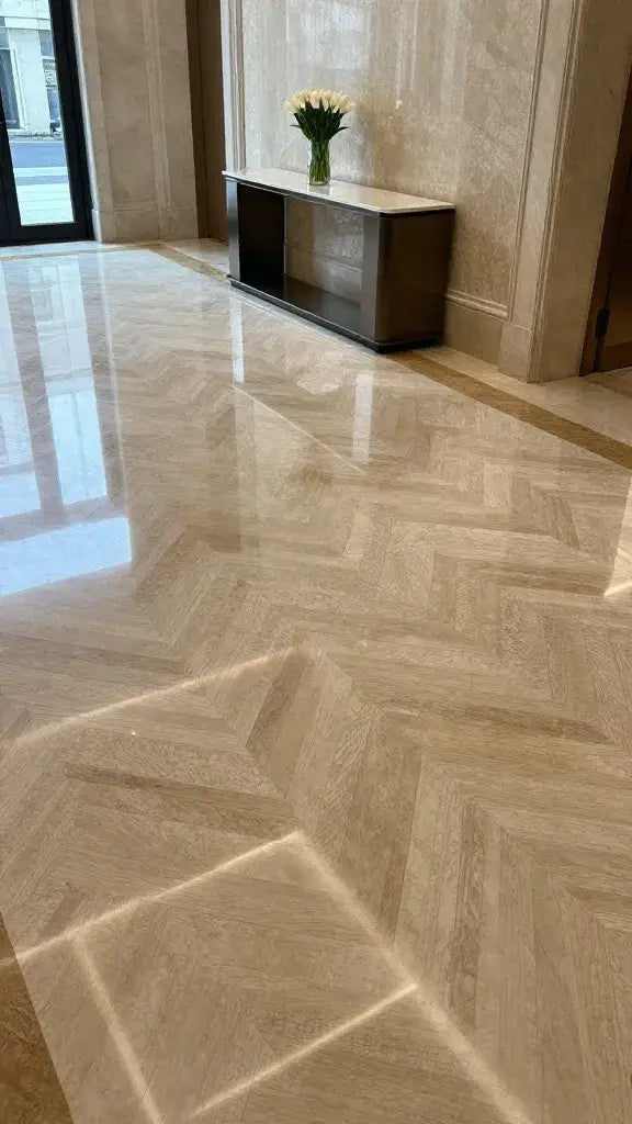 Polished Marble Entryway Floors