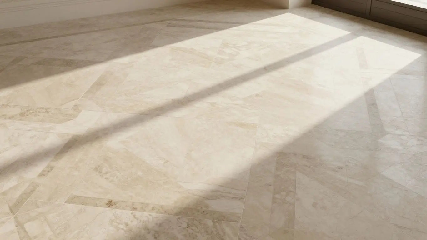 Versailles pattern travertine floor sketch