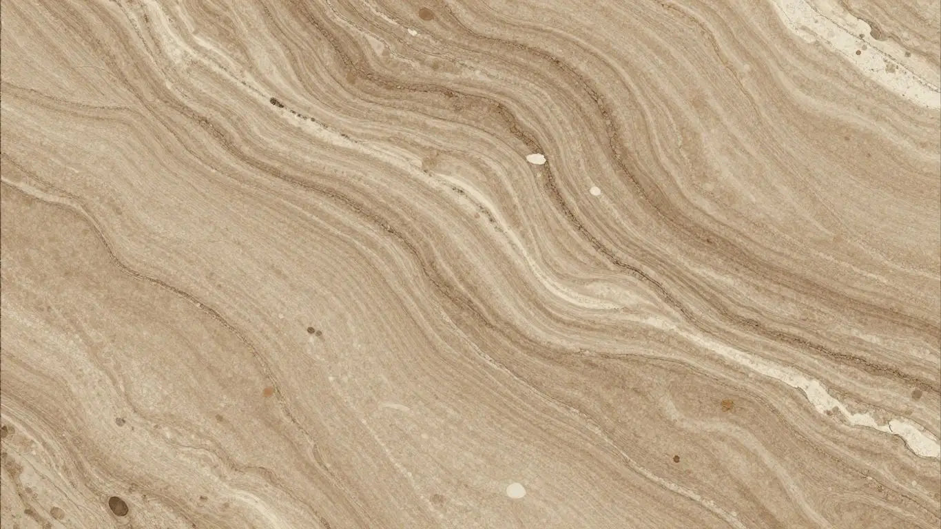 Scabos travertine tiles with unique earthy colors.