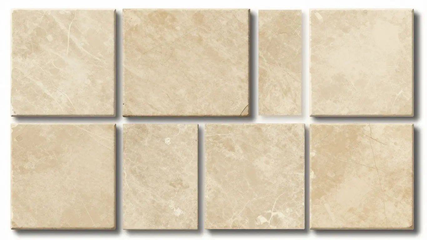 Porto Beige Limestone tiles in various finishes and formats.
