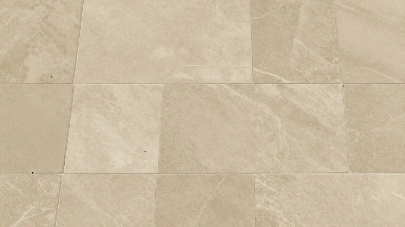 Elegant limestone floor tiles