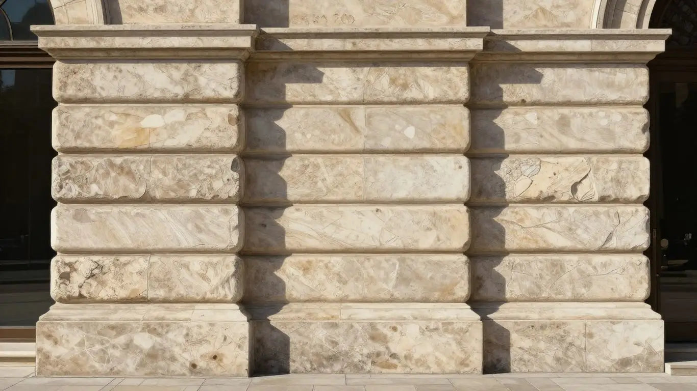 Heritage limestone facade sketch, timeless beauty.