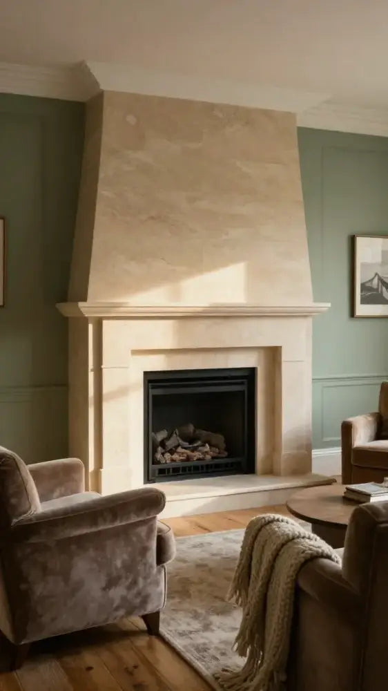 Cozy Living Room Fireplace Surrounds