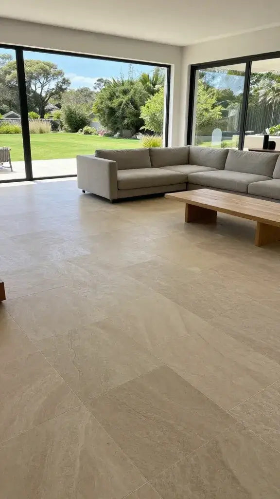 Brushed Mocha Straight Edge Tiles