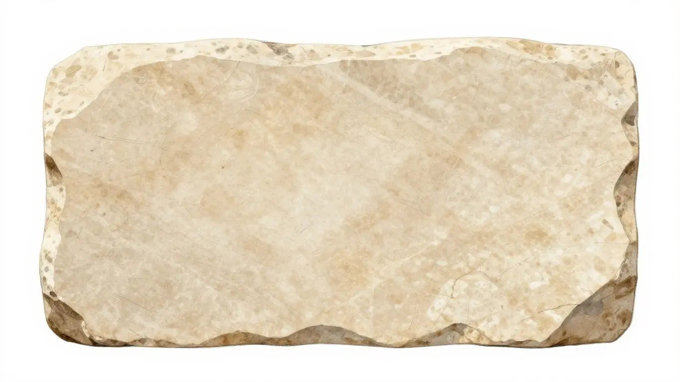 Sketch of Roman beige limestone slab