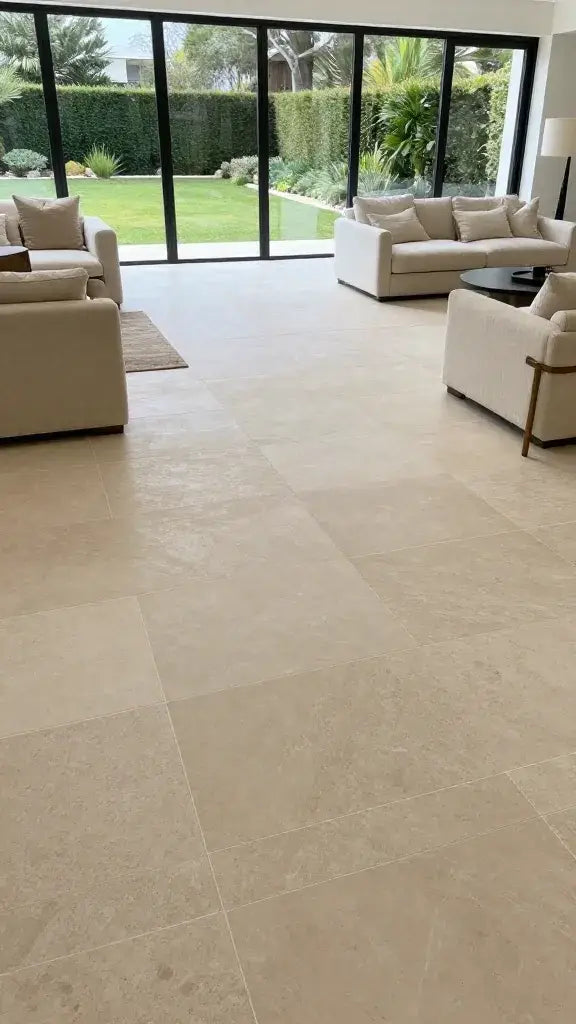 Large Format Seamless Beige Tiles