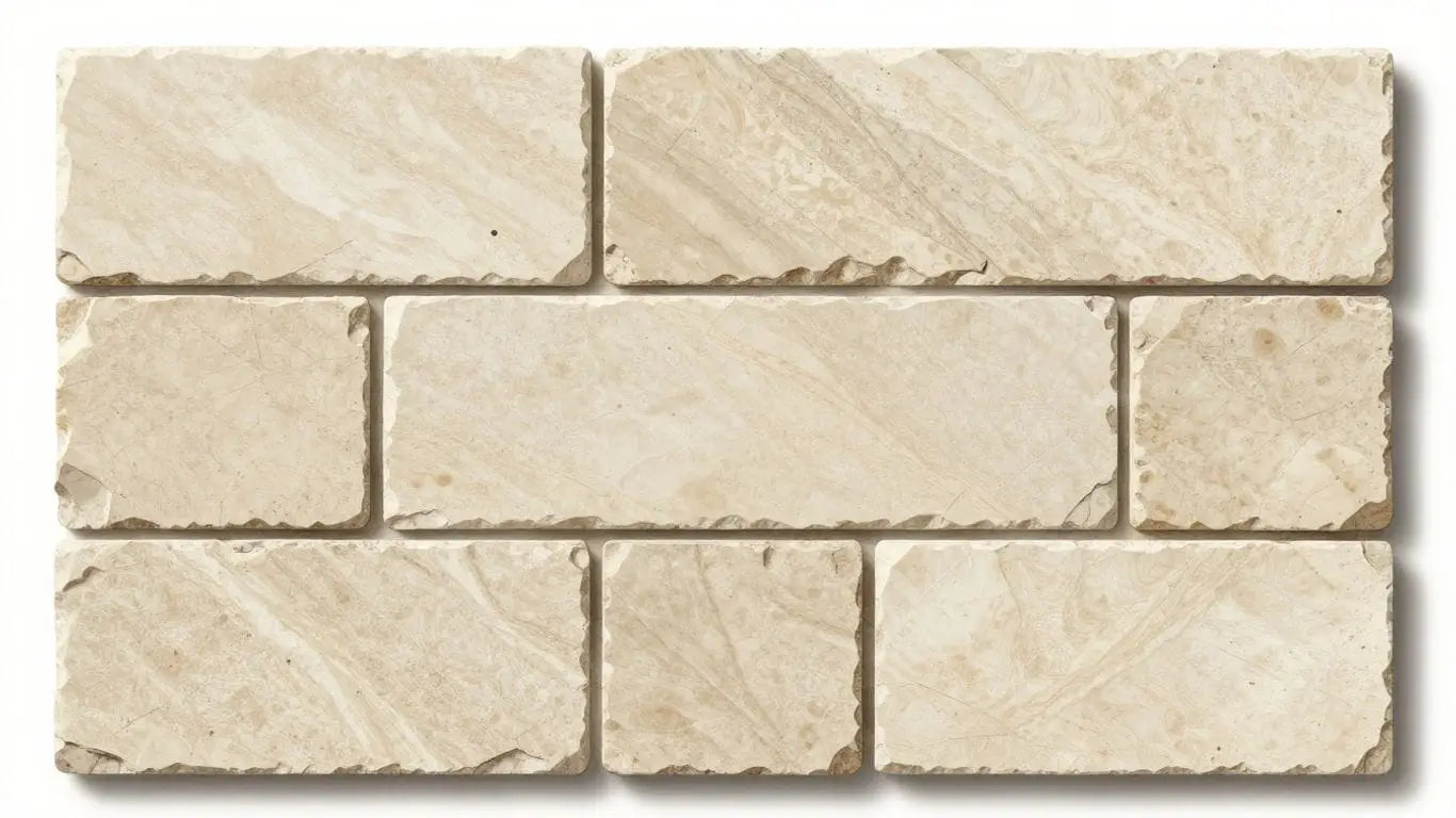 Crema Balkan Limestone tiles sketch