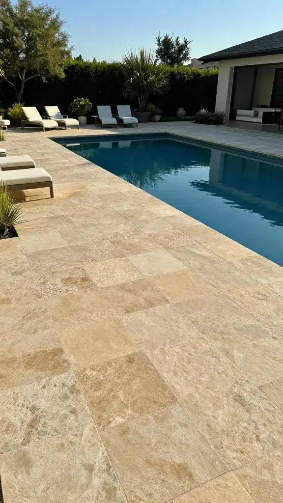 Tumbled Stone Pool Decks