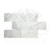 White marble brick mosaic tile Bianco Carrara Standard 12X24 polished marble tile