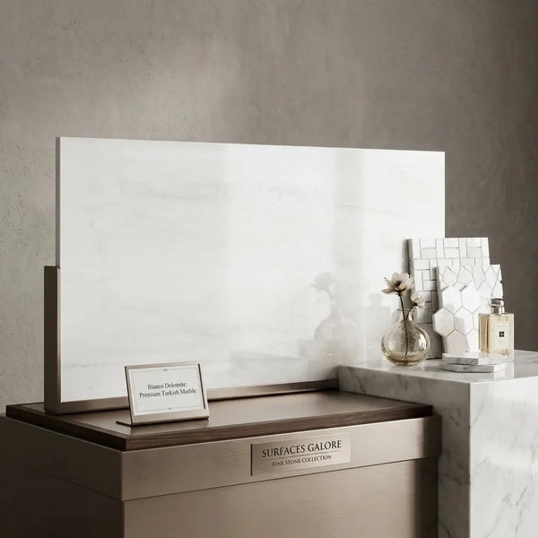 Bianco dolomite 12x24 premium turkish white dolomite marble slab with subtle gray veining and polished finish