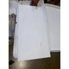 White rectangular foam board displayed with bianco dolomite 12x24 marble polished or honed tile background