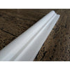 White Bianco Dolomite polished marble baseboard with glossy two-layer design