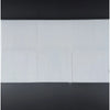 White folding screen showcasing Bianco Dolomite 2X4 Brick Mosaic Marble design