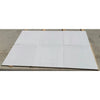 White rectangular panels of Bianco Dolomite 2X4 Brick Mosaic Marble Polished-Honed