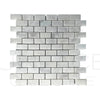 Bianco Venatino White Marble Brick Polished Mosaic Tile 1X2 for elegant decor