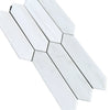 White Picket Tile Mosaic from Bianco Dolomite Marble 3’’ X 12’’ for elegant decor