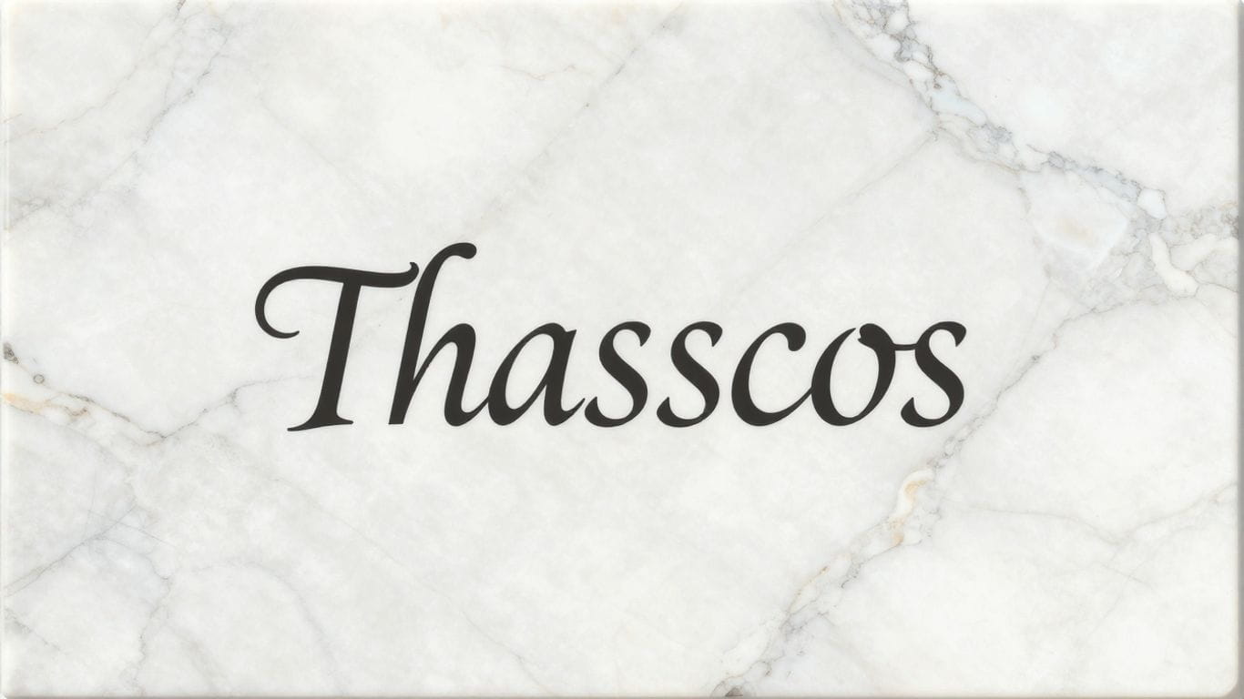 Thassos white marble tiles sketch