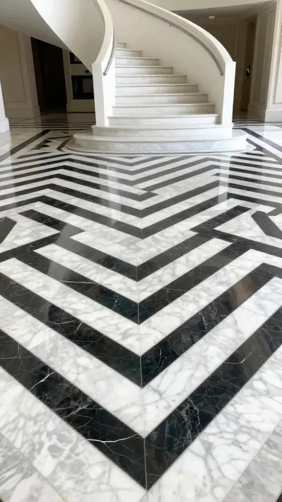Geometric Floor Inlay Patterns