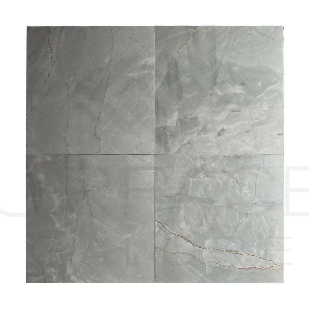 Four Gray Marble Tiles from Blue Jade Marble 18X18 Polished Tile for $9.14/Sq.Ft