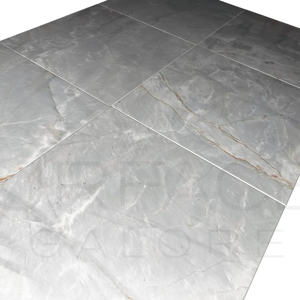 Gray marble floor tiles showcasing Blue Jade Marble 18X18 Polished Tile