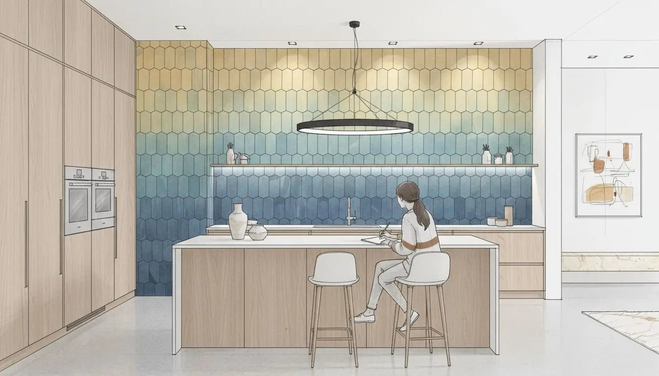 marble kitchen mosaic