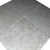 Gray marble floor tiles showcasing Botticino Cream White Beige Marble 12X12 Polished Tile