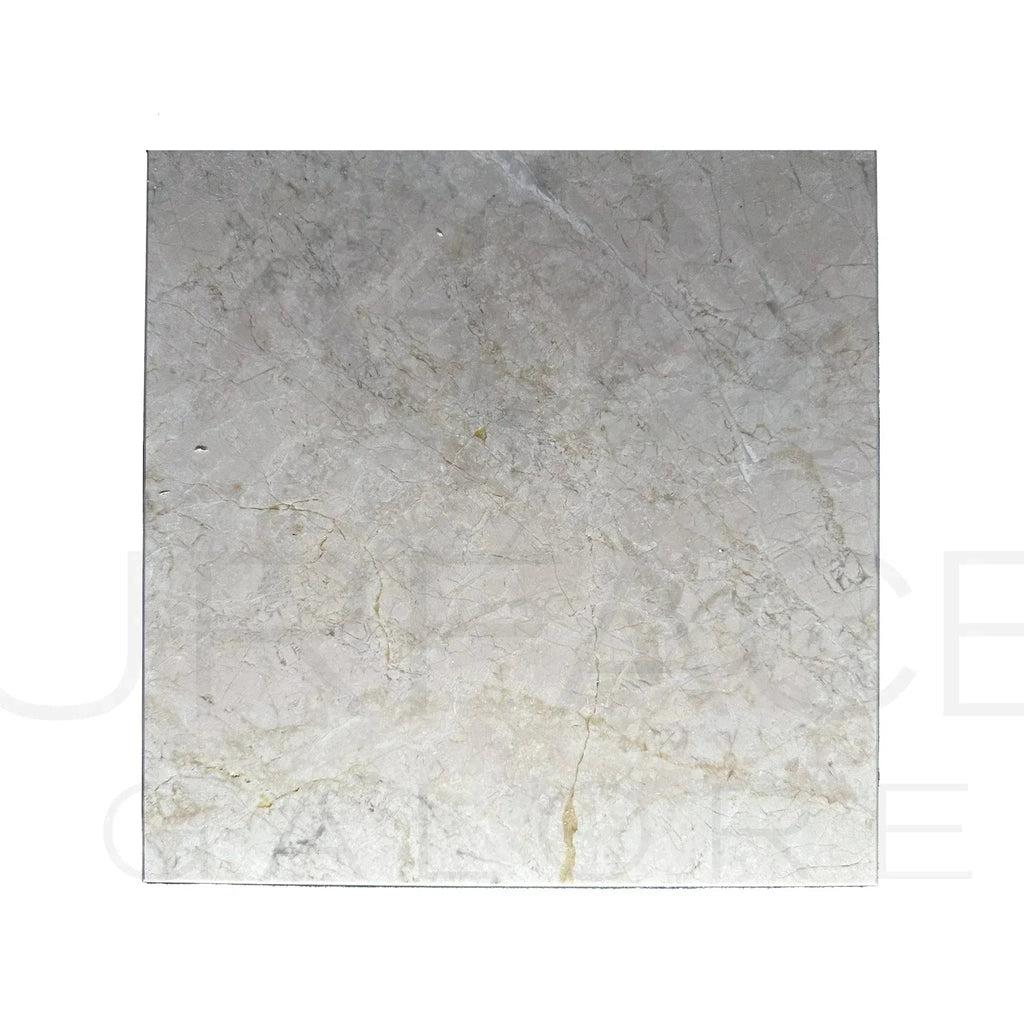 Botticino Cream White Beige Marble 12X12 Polished Tile showcasing square marble design