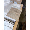 Beige breccia oniciata italian marble tile 18x18 with natural veining and smooth honed-polished surface