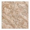 Beige breccia oniciata italian marble tiles with natural tan and cream veining 18x18 honed polished finish