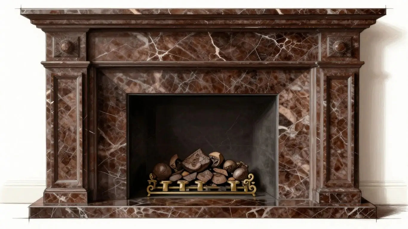 Emperador Dark Marble in a sophisticated interior design.