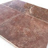 Burgundy Mocha Marble 12x12 Polished Tile with Brown Veins