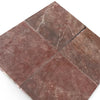 Burgundy Mocha brown marble tile floor, 12x12 polished