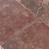 Burgundy Mocha Marble 12x12 Polished Tile with White Veins