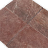 Burgundy Mocha Marble 12x12 Polished Brown Tile with Natural Veining