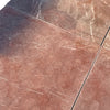 Burgundy Mocha Marble 12x12 Polished Terracotta Tile Floor
