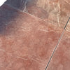 Burgundy Mocha Marble 12x12 Polished Terracotta Tile Floor