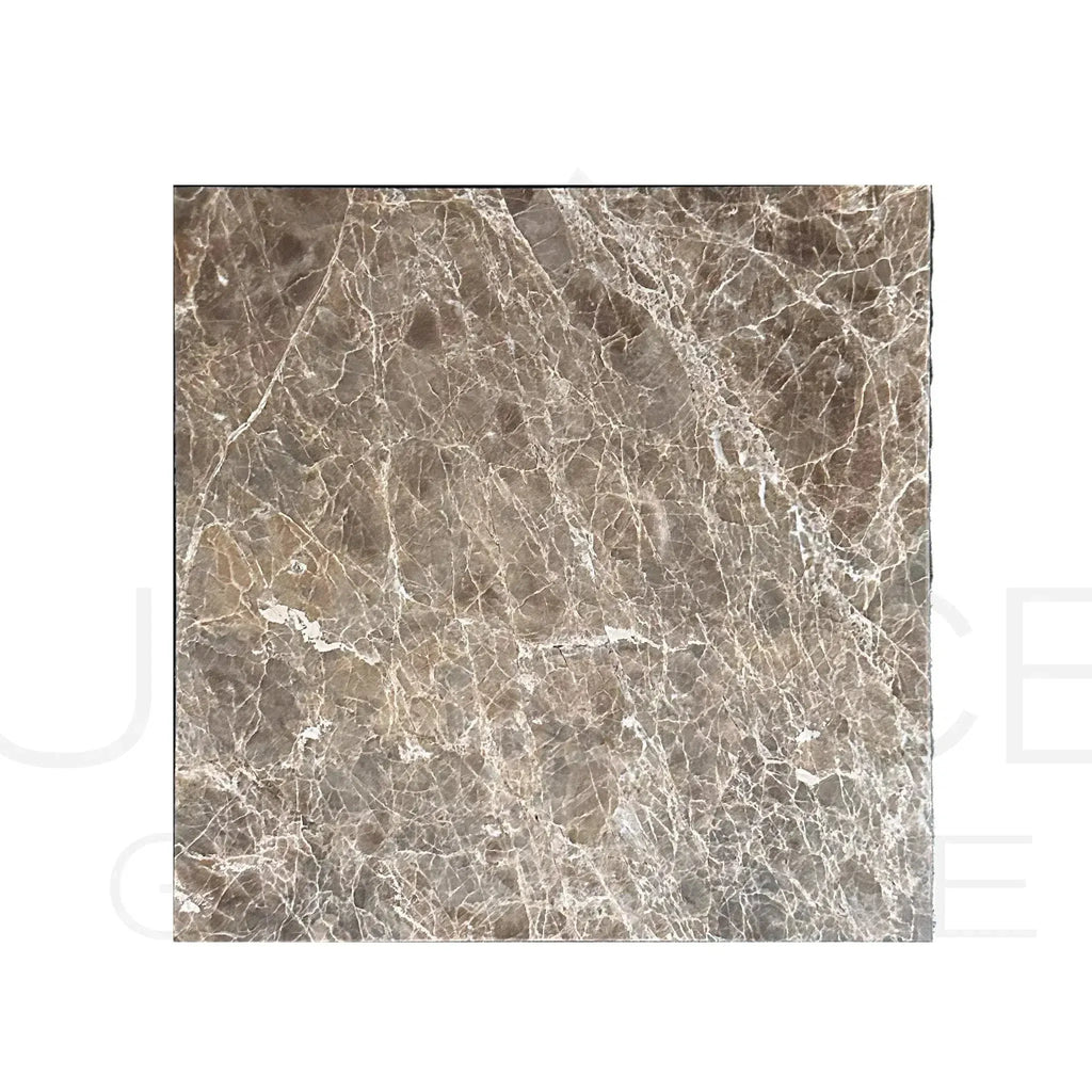 Square Cafe Emperador Marble 12X12 Polished Tile, 100 Sq.Ft. at $6.20 per Sq.Ft