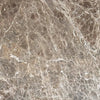 Cracked brown marble surface of Cafe Emperador 12X12 Polished Tile