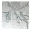 Nine Calacatta Bettogli polished marble tiles showing elegant marble patterns