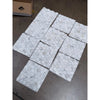 Calacatta gold 2 inch hexagon mosaic white marble tile polished or honed wrapped in clear plastic packaging
