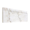 Calacatta Gold 4 3/4X12 Baseboard Trim Molding in elegant white marble finish