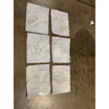Calacatta gold 6 inch hexagon mosaic marble tile panel in white with subtle veining polished or honed finish