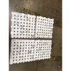 Calacatta Gold basketweave mosaic marble tile in white, gray, and black, polished or honed