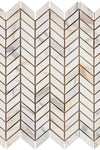 Calacatta Gold Chevron (Mini) Mosaic Marble Tile Polished or Honed