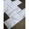 Calacatta Gold Marble 12x12 polished rectangular tiles with white marble effect and gray veining